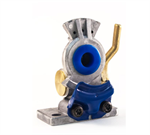 GLADHAND BLUE FLANGE W/ VALVE
