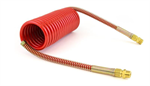 TUBE DOT COIL HOSE RED 15 FT